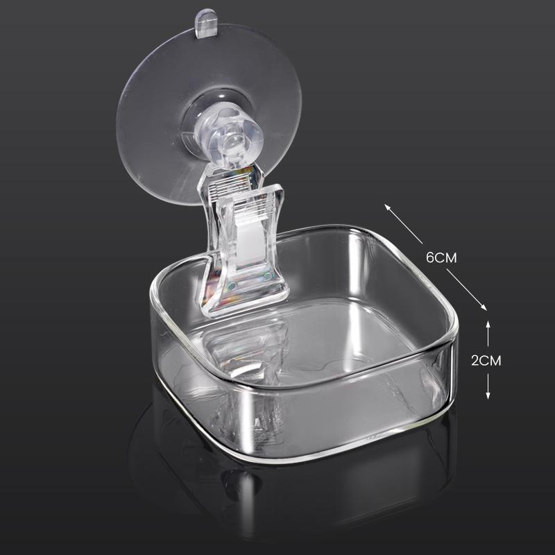 Reptile Pet Feeding Basin Water Bowl Adsorbable Leopard Gecko Bearded Dragon Frog 6 Cm Feeding Supplies Reptile Tools Hanging