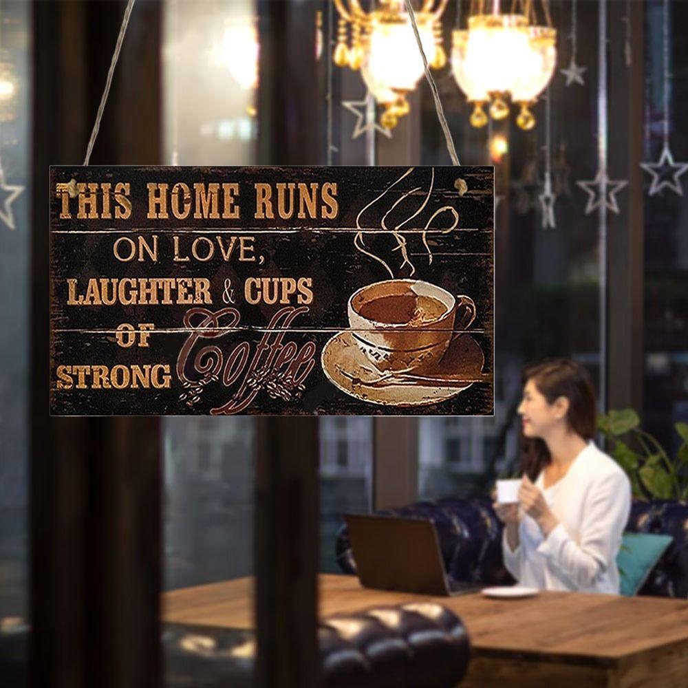 Coffee Sign Door Sign Reminder Signs Door Plate Convenient to Use Door Hanger  Cafe