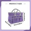 Art Organizer Craft Storage Tote Bag Waterproof Handbag with Multi Pockets for Shopping Scrapbooking