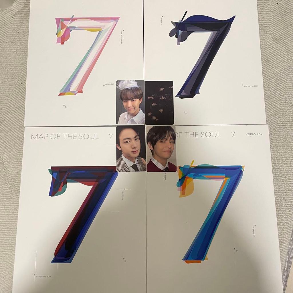 [USED] MAP OF THE SOUL: 7 4 Versions with Trading Cards, No Missing Parts