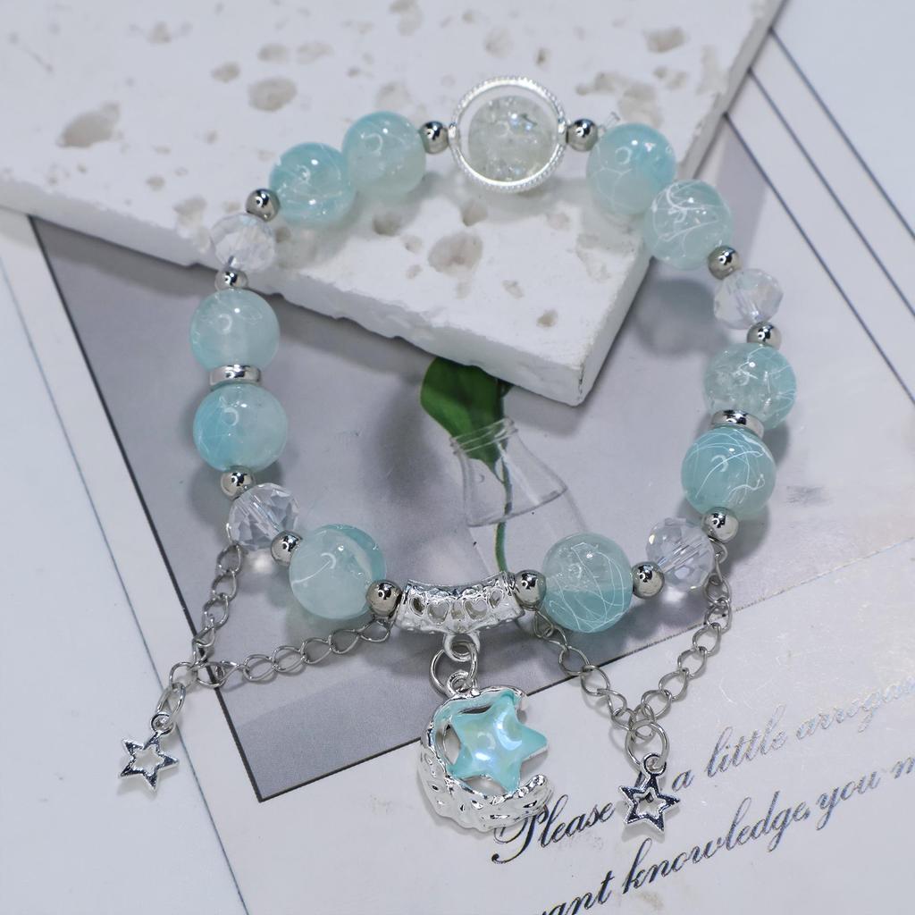 Mori Style Mermaid Crystal Bracelet – Versatile Niche Design for Women, Ideal for Students and Best Friends