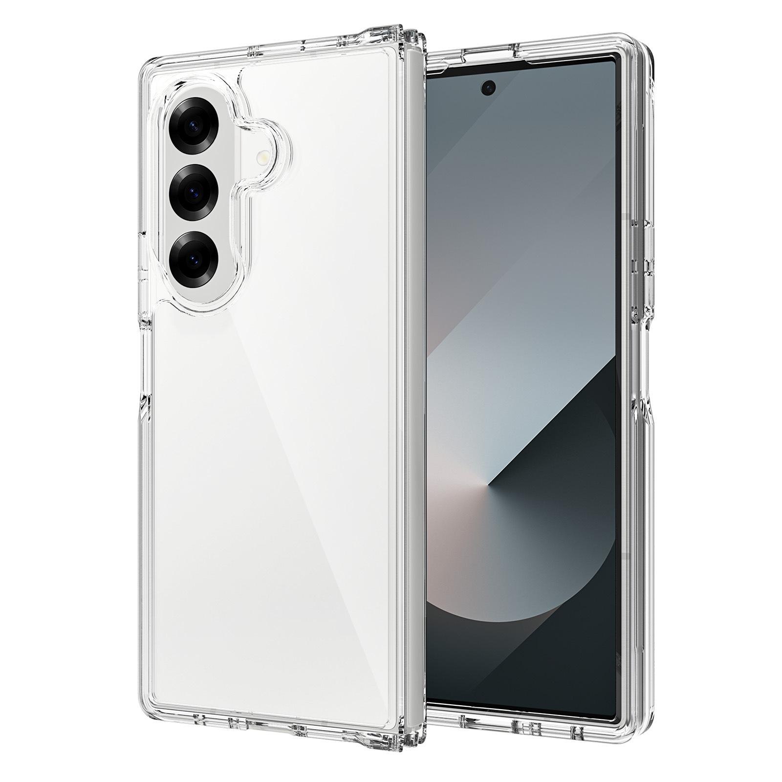 For Samsung Z Fold7 Transparent Two-in-one Mobile Phone Case Left and Right Foldable Z Fold6 Anti-fall Mobile Phone Case Z Fold 7