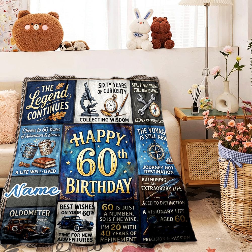 Customize Your Name Outdoor Blanket Birthday Princess Theme Soft And Comfortable Allseason Multipurpose Blanket For Travel Camping Picnics Sofa Office