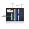 PU Leather Passport Holder & Travel Wallet Set - Multi-Function Passport Bag & Card Holder