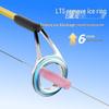 Ultra-Short Mini Ice Fishing Rod Set with Portable Handle - Perfect for Winter Fishing