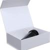 White Magnetic Closure Folding Gift Box for Weddings and Christmas, Lipstick Storage, Flip-Top Design