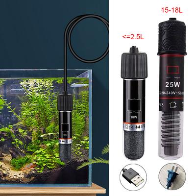Mini ohřívač akvária Bezpečný pro krevety/želvy/ryby/plazy 27-26℃ Termostat Ohřívač pro vyhřívání akvária Ohřívač pro malé nádrže