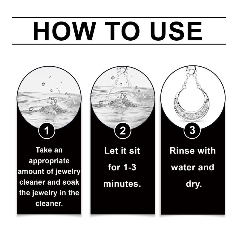 Jewelry Cleaner Solution 100ml for Gold Silver Rings and Watches Powerful Polishing Removes Dirt for Ultrasonic Cleaning Uses