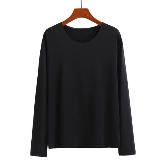 Podzim Jarní Pánský top Bezešvé Jednobarevné O Dlouhé rukávy Vysoce elastické Rychleschnoucí Denní nošení