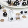 20pcs/10pairs White/Black Accessories DIY Eyeball Safety Animal Toy Plastic Eyes Doll Making Crafts