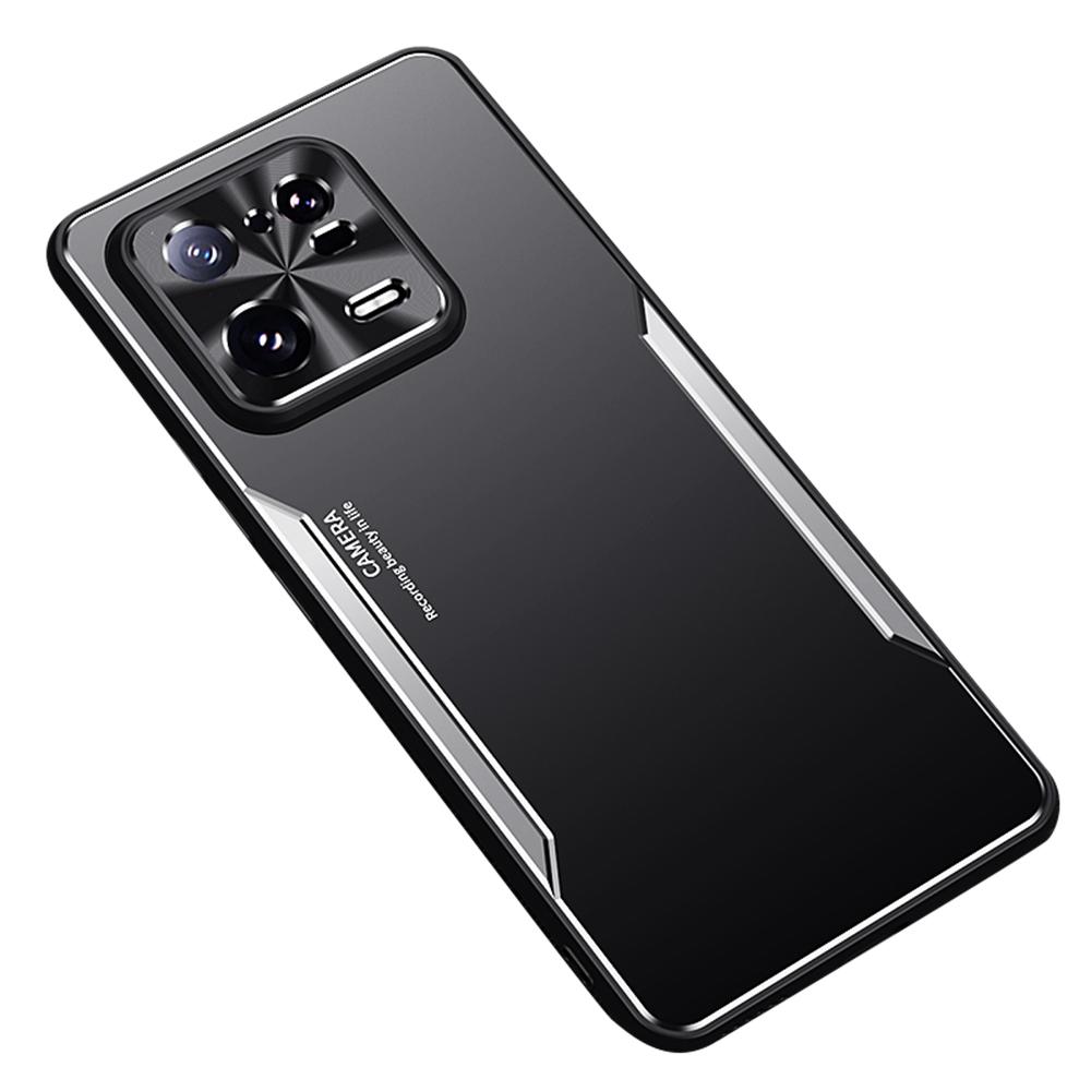 

For Xiaomi 13 Pro 5G Dustproof Phone Case Raised Edge Aluminum Alloy+TPU Cover Silver