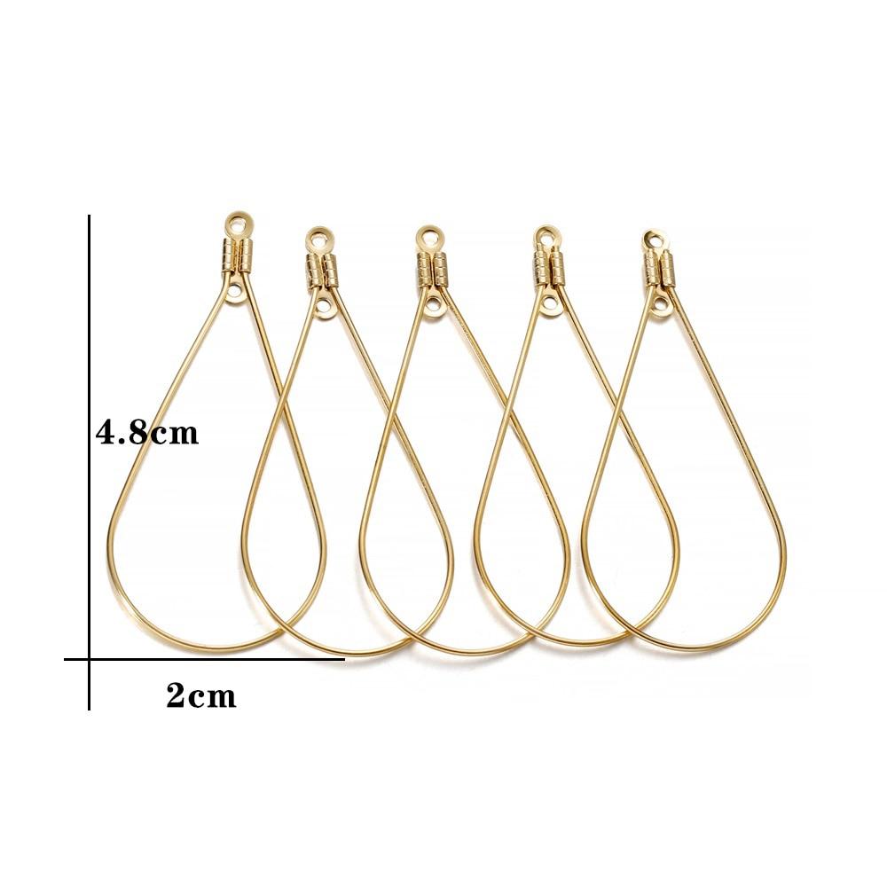 

10/20 шт. серьги из нержавеющей стали, подвески, аксессуары «сделай сам», золотой цвет, подвеска геометрической формы для изготовления ювелирных изделий, фурнитура