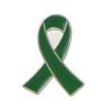 Green Small Size Breastpin Elegant Comfortable Feel Simple Fashionable Alloy Brooch Pin for Work Dating