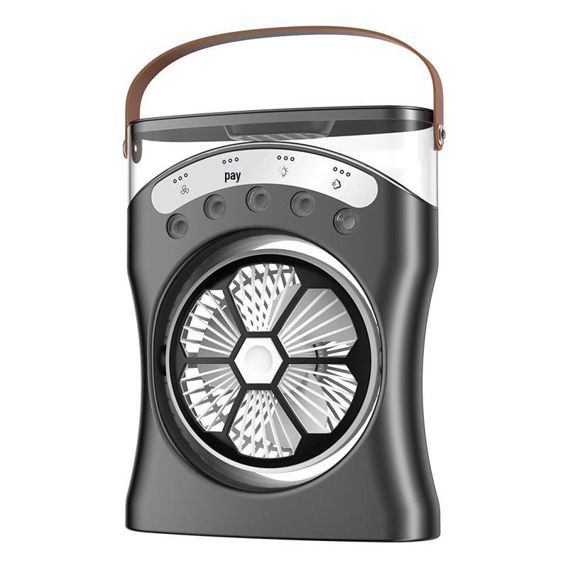 Compact USB Air Conditioner & Humidifier: Desktop Fan for Dorm/Outdoor with Water Cooling Feature