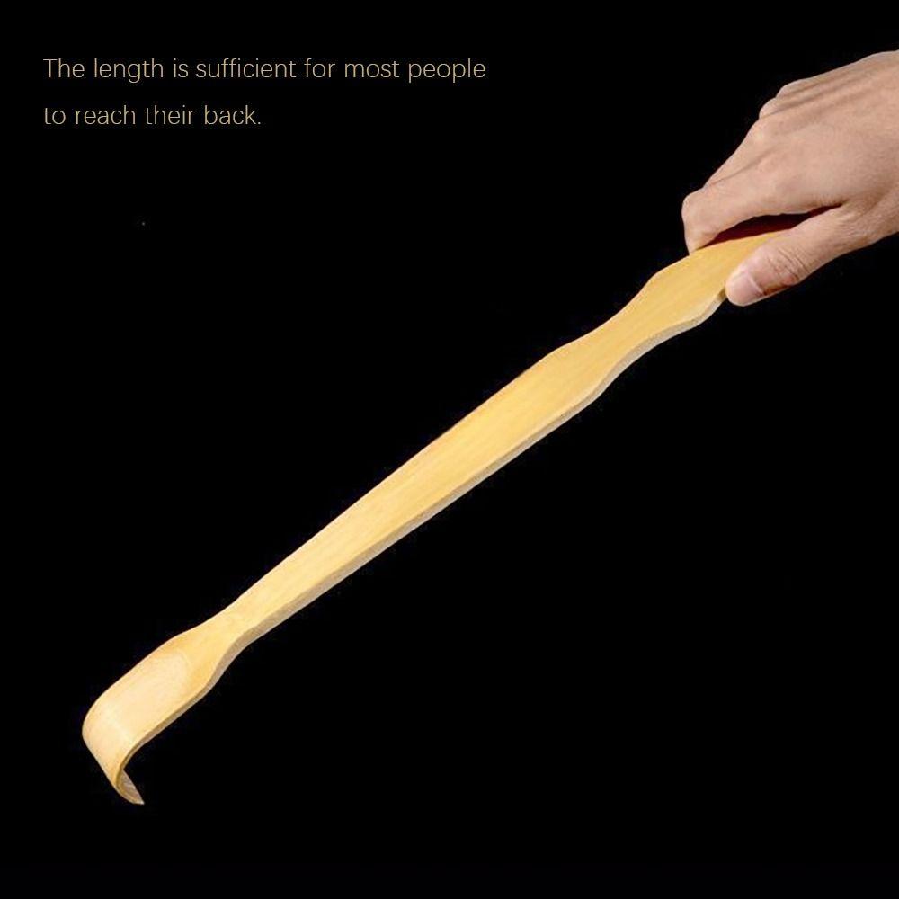 Comfortable Relief Tickling Rake Bamboo Massage Roller Versatile Back Itch Scratcher  Men & Women