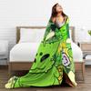 Gir Invader Zim Cartoon  Blanket  Warm Street Trend Plush Throw Blanket For Outdoor Decorative Flannel Bedspread Bed Cover