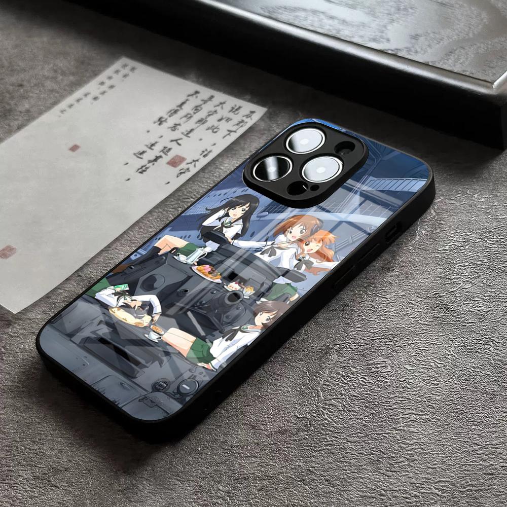 Girls Und Panzer Phone Case For IPhone 16 Pro Max 15 Plus 14 Pro 12 11 13 Mini X XR XS Max 8 7 Plus SE Glass Cover