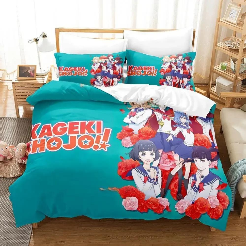 Kageki Shojo Bedding Set Single Twin Full Queen King Size Bed Set Adult Kid Bedroom Duvetcover Sets 3D Print Anime Bed Sheet Set