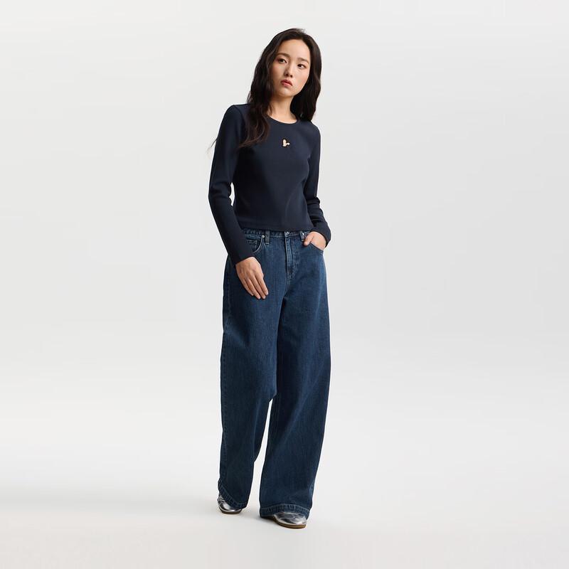 Lee Women's 430 Mid-Waist Wide-Leg Denim Jeans