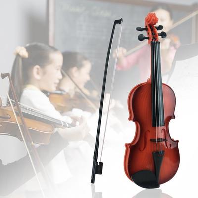 Jouets pour violon acoustique, cordes réglables, simulation d'instrument de musique, jouets d'entraînement pour enfants, cadeaux d'anniversaire pour enfants