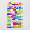 Rainbow Silicone Bubble Pop It Stress Relief Bracelet