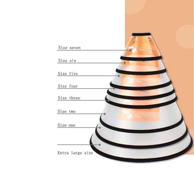 Prevent BiteTransparent Dog Cat Protection Cover Wound Healing Bath Grooming Cone Protective Pet Dog Medical Collar