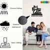 Vintage Kaffee-Thema Metall Wand-Schlüsselhalter, 8 Haken Eisenbecher-Design mit Kaffeebohnen-Dekor, Perfektes Einweihungsgeschenk für Kaffeeliebhaber