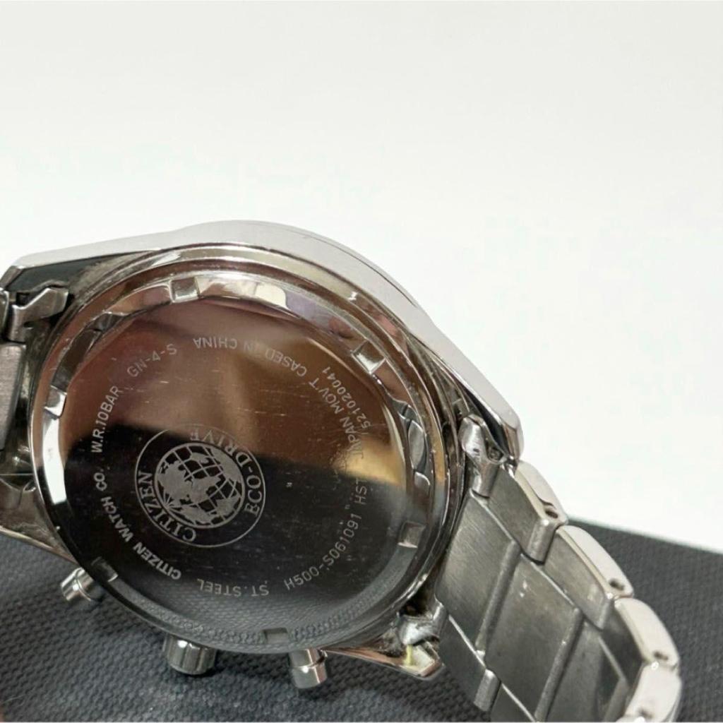 Used CITIZEN Citizen Collection Eco Drive H500-S061091 Solar Silver Black Dial Men's Watch