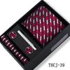Men's 4-Piece Tie Gift Set for Business, Wedding, and Formal Wear.