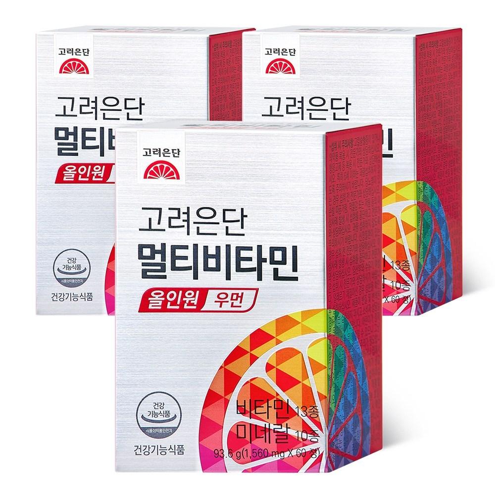 Koryo Eundan Multivitamin All-in-One Women 3 Pcs 60 Tablets