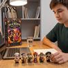 Family Keepsake Gift for Holiday Day of The Dead Advent Calendar, 24-Day Countdown Miniature Village Birthday Boys Girls Set, Collectible Figures