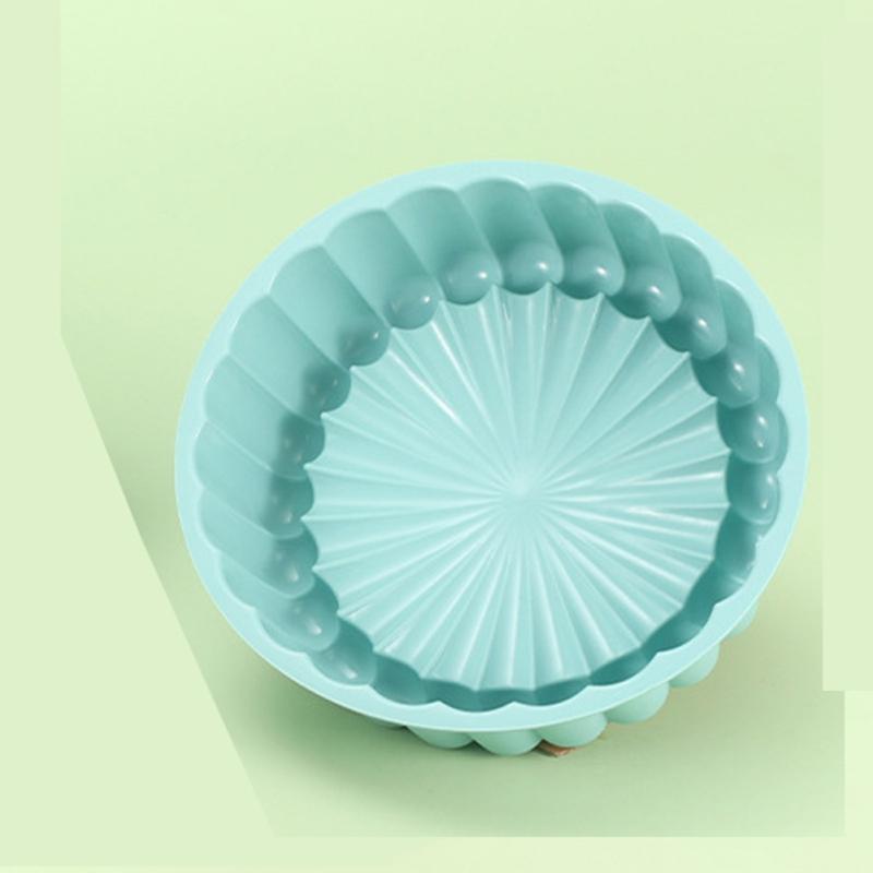 Silikon Runde Kuchenform Backform Airfryer Einlage Für Heißluftfritteuse Wiederverwendbarer Behälter Zubehör Pfanne Küche Backform