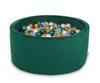 Piscina seca Minky H-40 cm com 200 bolas - verde garrafa