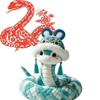 Of Year The Snake Mascot Blue Plush Toy Cartoon Stuffed Doll Decoration Gift