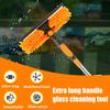 2 In 1 Window Cleaner Tool Double Sided Glass Squeegee Cleaner Duster Mop With Extendable Pole Ceiling Furniture Cleaning Tools