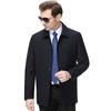 Dad's Jacket New Style Middle-aged and Elderly Men's Business Casual Buttoned Jacket Spring Jacket Lapel Men's Large Size