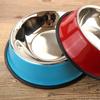Dog Bowls Non Slip Stainless Steel Indoor Outdoor Puppy Dish Water Food Feedin M