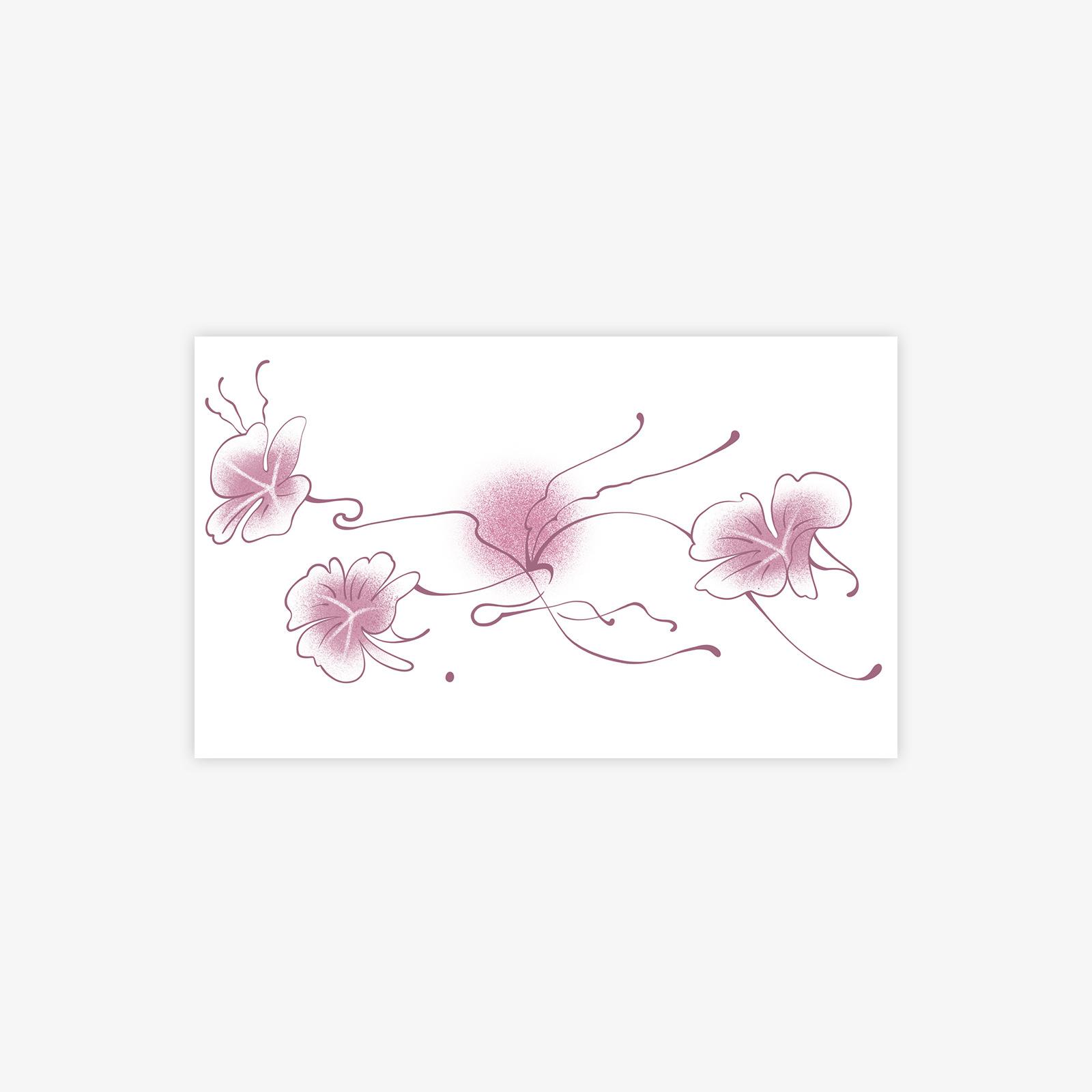 Beautiful Ink Lotus Tattoo Sticker Small Fresh High Value Tattoo Sticker 15*9