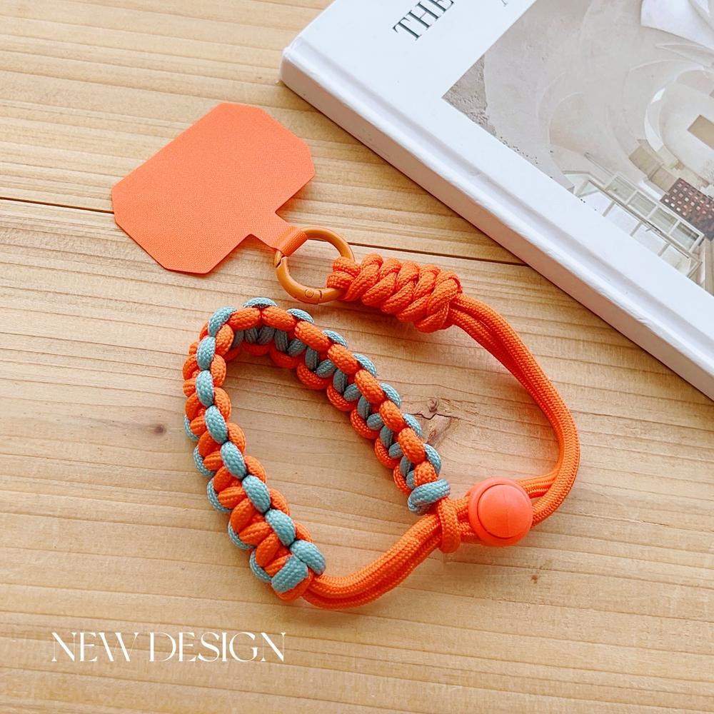 Korea INS Handwoven Adjustable Mobile Phone Universal Lanyard Wrist Strap Outdoor Sports Convenient Safety Anti-drop Rope Women