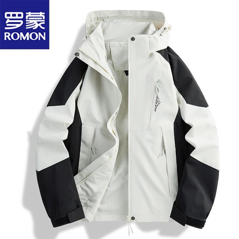 

ROMON Men s 3-in-1 Outdoor Hooded Jacket XL