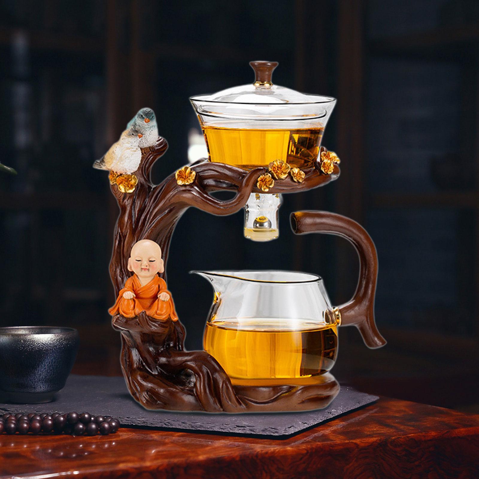 

Kungfu Glass Tea Set Semi Automatic for Holiday Gifts New Year Dining Room різнокольоровий