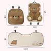Cartoon Furry Cute Bear Plush Car Seat Covers Mat Universal Car Seat Cushion Car Pillow Auto Interior Accessories Seat Supports