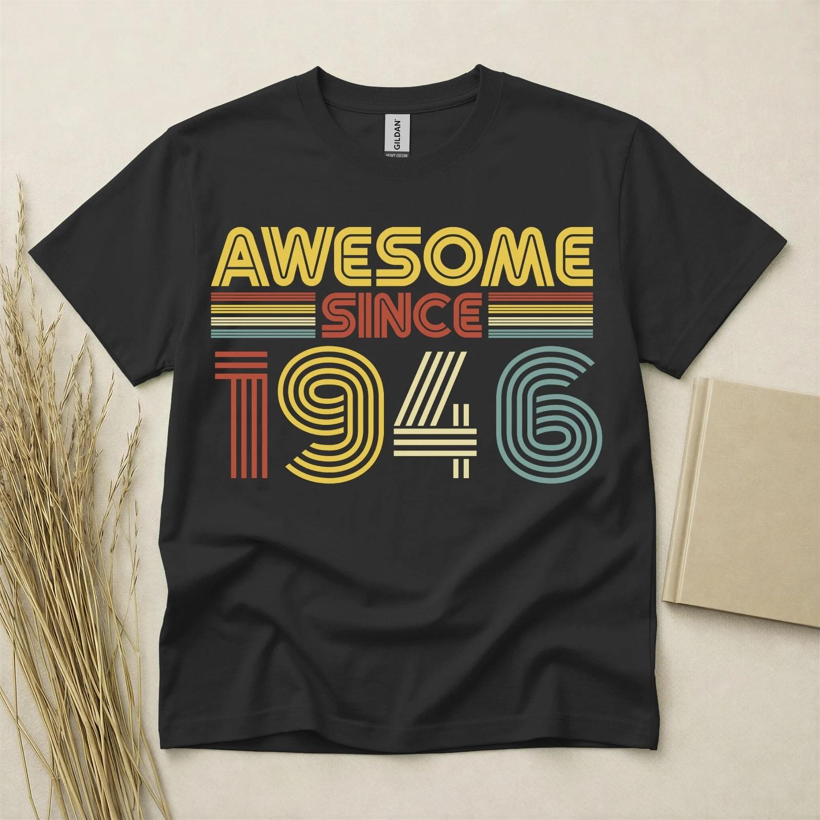 80th Birthday TShirt Born In 1946 80 Years Old 80th Birthday Gifts For Men Tee XXXXL