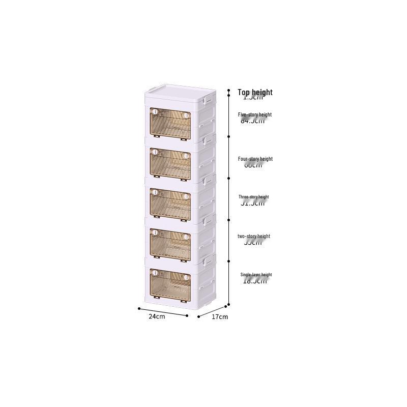 Extra Large No-Installation Plastic Storage Box for Clothes, Toys & Snacks