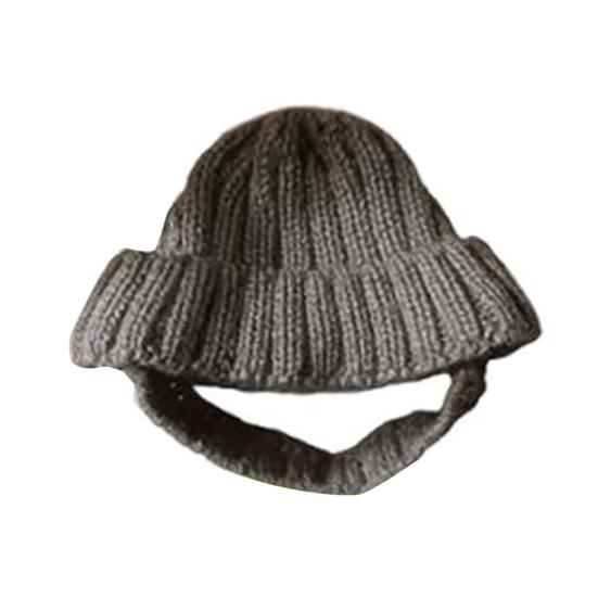 Knit Dog Hat with Ear Flaps Cozy Stretchy Pet Warm Winter Hat Cute Puppy Ear Warmer Headband for Cold Weather