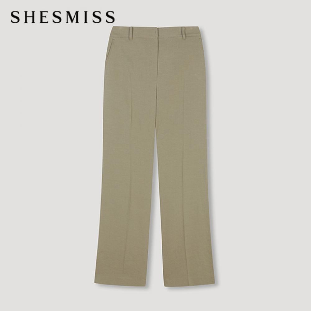

She S miSS Linen Blend Slit pantS SwwSln21740 Kh Khaki/55