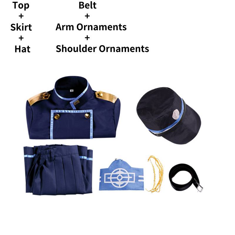 

Архив Роки Блю Костюм для косплея Игра Ролевая игра Хэллоуин Вечеринка Мода Подарки Skirt Set,M