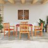 Garden Dining Set 5 pcs Brown Solid Acacia Wood