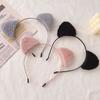 1Pc Plush Daily Use Cat Ear Decoration Cartoon Headband Cute Hair Accessory