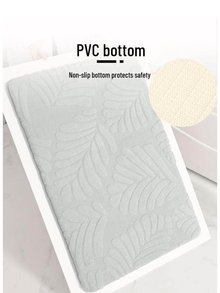 Absorpční protiskluzová rohožka z paměťové pěny s imitací králičí kožešiny